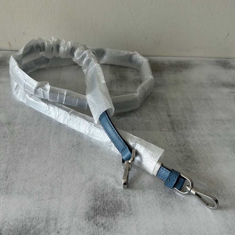 Kate Spade Clip On Blue Saffiano Leather Replacement Should Xbody Strap 57" long - Picture 8 of 8
